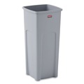 Trash & Waste Bins | Rubbermaid Commercial FG356988GRAY Untouchable 23 Gallon Square Plastic Waste Container - Gray image number 1