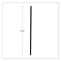 Cutlery | Boardwalk BWKSTRU525B10 5.25 in. Single Tube Polypropylene Stir-Straws - Black (1000/Pack, 10 Packs/Carton) image number 5