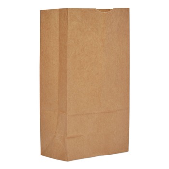 Ross & Wallace Paper Products 100312500PK/BL 7 in. x 4.38 in. x 13.75 in. #12 Size Grocery Paper Bags - Kraft (500/Bundle)