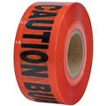 Safety Equipment | Klein Tools 58003 3 in. x 1000 ft. CAUTION-BURIED ELECTRIC LINE Barricade Tape - Red image number 1