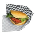 Bulk Savings Pricing 3 | Bagcraft P057800 12 in. x 12 in. Grease-Resistant Paper Wraps and Liners - Black Check (5000/Carton) image number 3