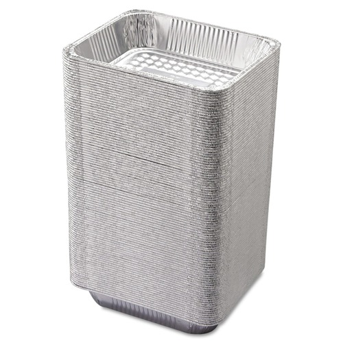 Handi-Foil 2.56 in. Half Size Deep 10.38 in. x 12.75 in. Aluminum Steam Table Pans (100/Carton)