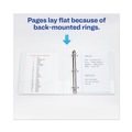 Office Jansan | Avery 17144 3 Slant Rings 3 in. Capacity 11 in. x 8.5 in. TouchGuard Protection Heavy-Duty View Binders - White image number 6