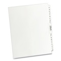 Office Jansan | Avery 11396 11 in. x 8.5 in. 26-Tab Preprinted Legal Exhibit Side 51 to 75 Tab Index Dividers - White (1-Set) image number 0