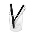 Pens | Zebra 41410 0.7 mm Retractable Fine bLen Gel Pen - Black Ink, Black Barrel (12/Pack) image number 3