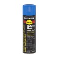 Painting | Rust-Oleum RSTV2124838CT Hard Hat 15 oz High Performance V2100 System Rust Preventive Enamel Spray Paint - Gloss Safety Blue (6/Carton) image number 0