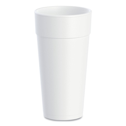 Cutlery | Dart 24J16 24 oz. Hot/Cold Foam Drink Cups - White (500/Carton) image number 0