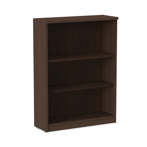  | Alera ALEVA634432ES 31.75 in. x 14 in. x 39.38 in. Valencia Series 3-Shelf Bookcase - Espresso image number 0