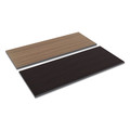  | Alera ALETT6024EW 59.38 in. W x 23.63 in. D Rectangular Reversible Laminate Table Top - Espresso/Walnut image number 0