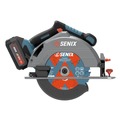 Circular Saws | Senix PSCX2-M3 20V Max Brushless 7-1/4 in. Cordless Circular Saw Kit (4 Ah) image number 3