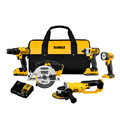 Combo Kits | Factory Reconditioned Dewalt DCK521D2R 20V MAX Lithium-Ion Compact Cordless 5-Tool Combo Kit (2 Ah) image number 0
