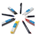 Pens | Tombow 51535 4.4 millimeter Wax-Based Marking Pencil - White Wax/Navy Blue Barrel (10/Box) image number 2