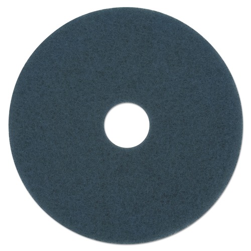 Just Launched | Boardwalk BWK4016BLU 16 in. Diameter Heavy-Duty Scrubbing Floor Pads - Blue (5/Carton) image number 0