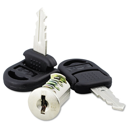  | Alera ALEVA501111 Core Removable Lock and Key Set - Silver (2/Set) image number 0