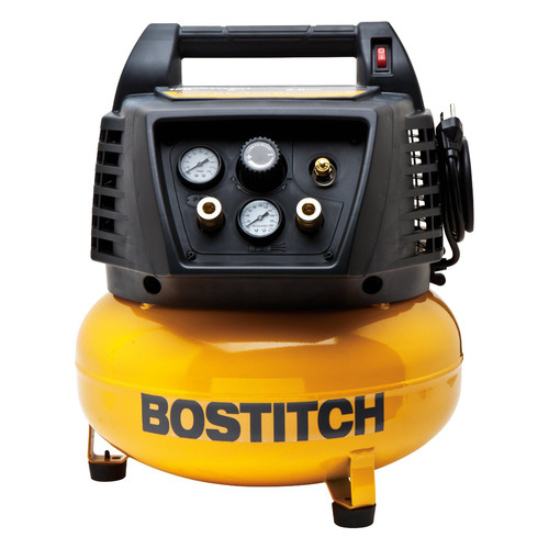 Portable Air Compressors | Factory Reconditioned Bostitch BTFP02011-R 6 Gallon Oil-Free Pancake Air Compressor image number 0