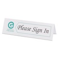 Office Jansan | Avery 05305 2.5 in. x 8.5 in. Medium Embossed Tent Cards - White (100/Box) image number 1