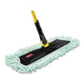 Bulk Savings Pricing 2 | Rubbermaid Commercial HYGEN FGQ42600GR00 24w x 9d HYGEN Microfiber Fringed Dust Mop Pad - Green image number 3
