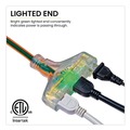 Office Electronics & Batteries | GoGreen Power GG-15100 100 ft. 13 Amps 14 AWG 3-Outlet Heavy-Duty Extension Cord - Orange image number 2