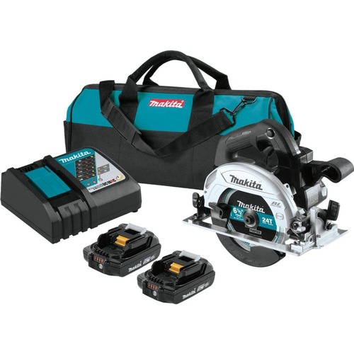 Circular Saws | Factory Reconditioned Makita XSH04RB-R 18V LXT Brushless Lithium-Ion Sub-Compact 6-1/2 in. Circular Saw Kit (2 Ah) image number 0