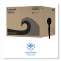 Cutlery | Boardwalk BWKSPOONHWBLA Heavyweight Polystyrene Teaspoon Cutlery - Black (1000/Carton) image number 3