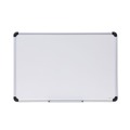  | Universal UNV43841 36 in. x 24 in. Deluxe Porcelain Magnetic Dry Erase Board - White Surface, Aluminum Frame image number 0