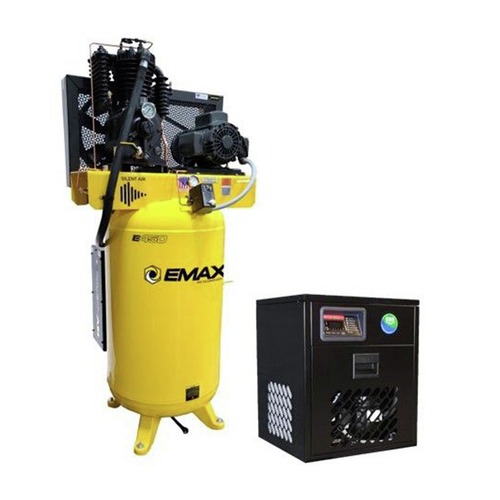 Stationary Air Compressors | EMAX ESP05V080I3PK 5 HP 80 Gallon Oil-Lube Stationary Air Compressor with 115V 4 Amp Refrigerated Corded Air Dryer Bundle image number 0