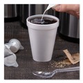 Cutlery | Dart 12J12 12 oz. Foam Drink Cups - White (40 Bags/Carton) image number 2