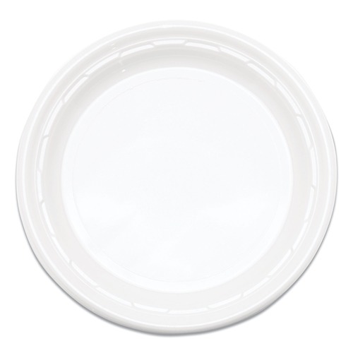  | Dart 6PWF Famous Service Dinnerware 6 in. Plastic Plates - White (125/Pack) image number 0