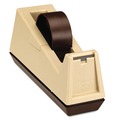 Office Jansan | Scotch C-25 3 in. Core Heavy-Duty Weighted Desktop Plastic Tape Dispenser - Putty/Brown image number 2