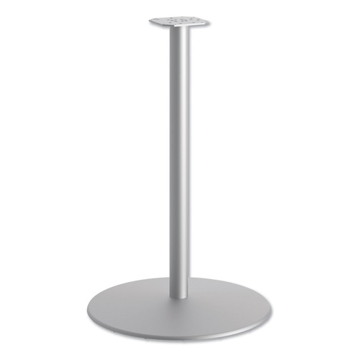 Office Desks & Workstations | HON HONHBTTD42 Between Round Disc Base for 42 in. Table Tops - Textured Silver image number 0