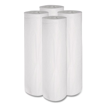 Boardwalk 40 in. x 46 in. 45 gal. 0.6 mil Low-Density Waste Can Liners - White (100/Carton)