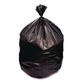 Trash Bags | Boardwalk X7658AKKR01 38 in. x 58 in. 60 gal. 1.5 mil Reprocessed Resin Perforated Roll Can Liners - Black (100/Carton) image number 2