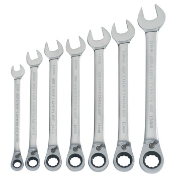 RATCHETING WRENCHES | Craftsman CMMT87023 7-Piece Metric Reversible Ratcheting Wrench Set
