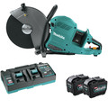 Makita GEC01PL 80V max (40V X2) XGT Brushless Lithium-Ion 14 in. Cordless AFT Power Cutter Kit with Electric Brake and 2 Batteries (8 Ah) image number 0