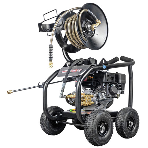Pressure Washers | Simpson 65202 Super Pro 3600 PSI 2.5 GPM Direct Drive Small Roll Cage Professional Gas Pressure Washer with AAA Pump image number 0