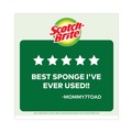 Bulk Savings Pricing 2 | Scotch-Brite 426 4.5 in. x 2.7 in. 0.6 in. Thick Heavy-Duty Scrub Sponge - Yellow/Green (6/Pack) image number 3