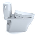 TOTO MW4423046CEFGA#01 WASHLETplus Nexus 2-Piece Elongated 1.28 GPF Toilet with Auto Flush S500e Contemporary Bidet Seat (Cotton White) image number 3