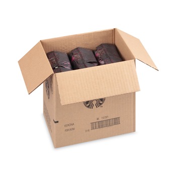 Starbucks 12411949 1 lb Bag Bold Whole Bean Coffee - Caffe Verona (6/Carton)