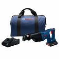 Reciprocating Saws | Bosch CRS180-B15 18V Lithium-Ion D-Handle 1-1/8 in. Cordless Reciprocating Saw Kit with CORE18V 4 Ah Compact Battery image number 0