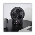 Space Heaters | Alera ALEHEFF10B 1500 Watts 8.25 in. x 4.37 in. x 9.5 in. Heater Fan - Black image number 3