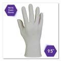 Disposable Gloves | Ansell 50708 3.5 mil Thick 9.5 in. Long Powder-Free STERLING Nitrile Exam Gloves - Large, Sterling Gray (200/Box) image number 5