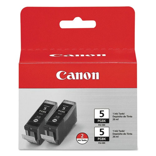 Ink & Toner | Canon 0628B009 0628B009 (PGI-5BK) ChromaLife100Plus Ink - Black (2/Pack) image number 0