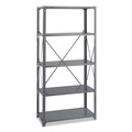 Office Jansan | Safco 6266 5-Shelf 36 in. x 18 in. x 75 in. Commercial Steel Shelving Unit - Dark Gray image number 0