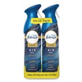 Odor Control | Febreze 80816821 AIR, Ocean, 8.8 oz Aerosol Spray, 2/Pack, 3 Packs/Carton image number 1