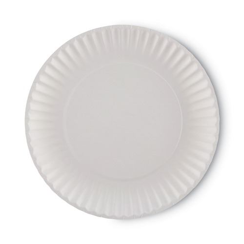 Cutlery | Dixie WNP9OD 9 in. Paper Plates - White (250/Pack, 4 Packs/Carton) image number 0
