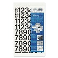 Office & Office Supplies | Chartpak 01130 1 in. Tall Press-On Vinyl Self-Adhesive Numbers - Black Characters (44/Pack) image number 0