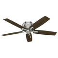 Ceiling Fans | Hunter 53344 52 in. Donegan Brushed Nickel Ceiling Fan with Light image number 3