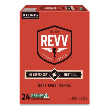 revv 5000355485 Dark Roast K-Cup - No Surrender (24/Box)