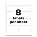 Office Jansan | Avery 60539 PermaTrack 2 in. x 3.75 in. Laser Printers Destructible Asset Tag Labels - White (64/Pack) image number 5