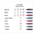 Pens | uni-ball 60386 Fine 0.7 mm VISION Stick Roller Ball Pen - Green Ink, Silver/Green/Clear Barrel (1-Dozen) image number 3